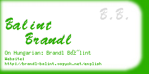 balint brandl business card